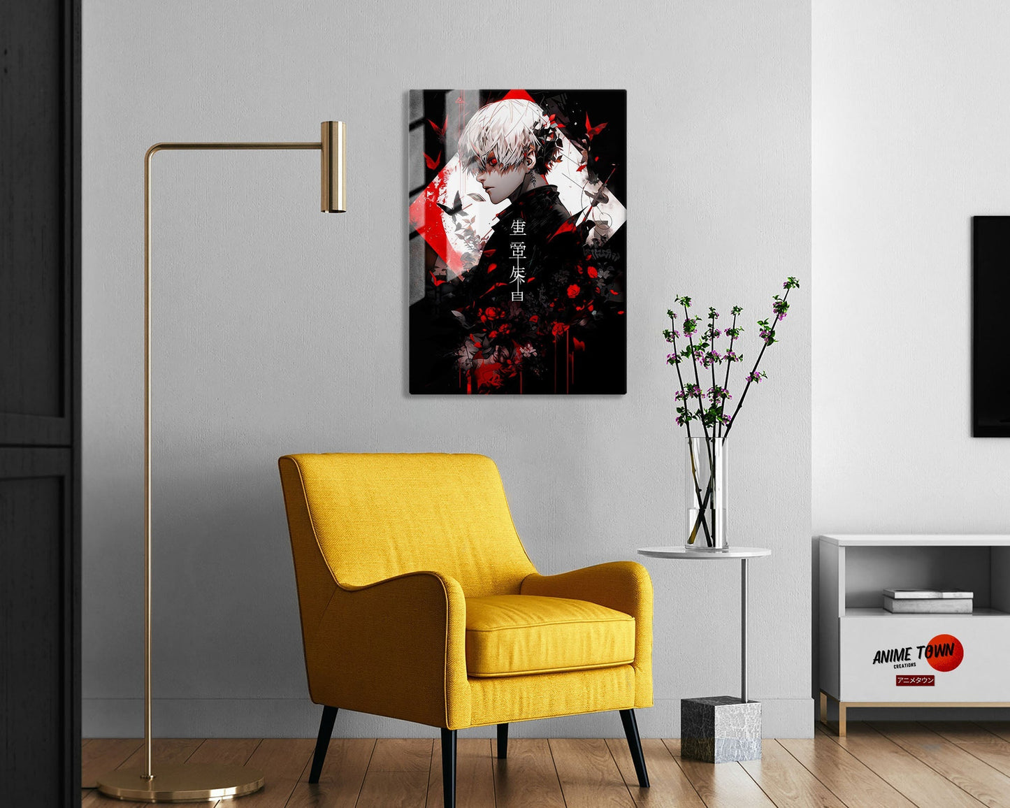 Tokyo Ghoul Ken Kaneki Red Metal Poster