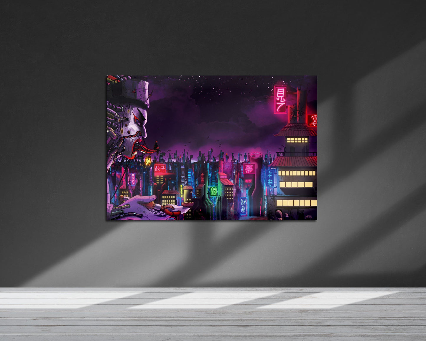 Anime Town Creations Metal Poster Landscape Akatsuki Village 36" x 24" Home Goods - Anime Demon Slayer Metal Poster