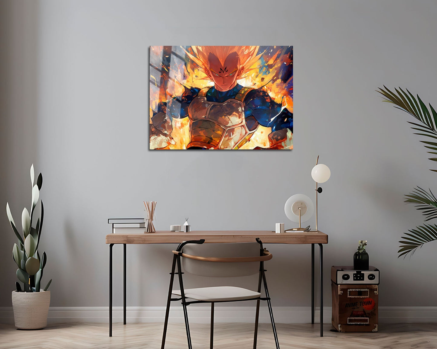 Dragon Ball Artistic Majin Vegeta Metal Poster