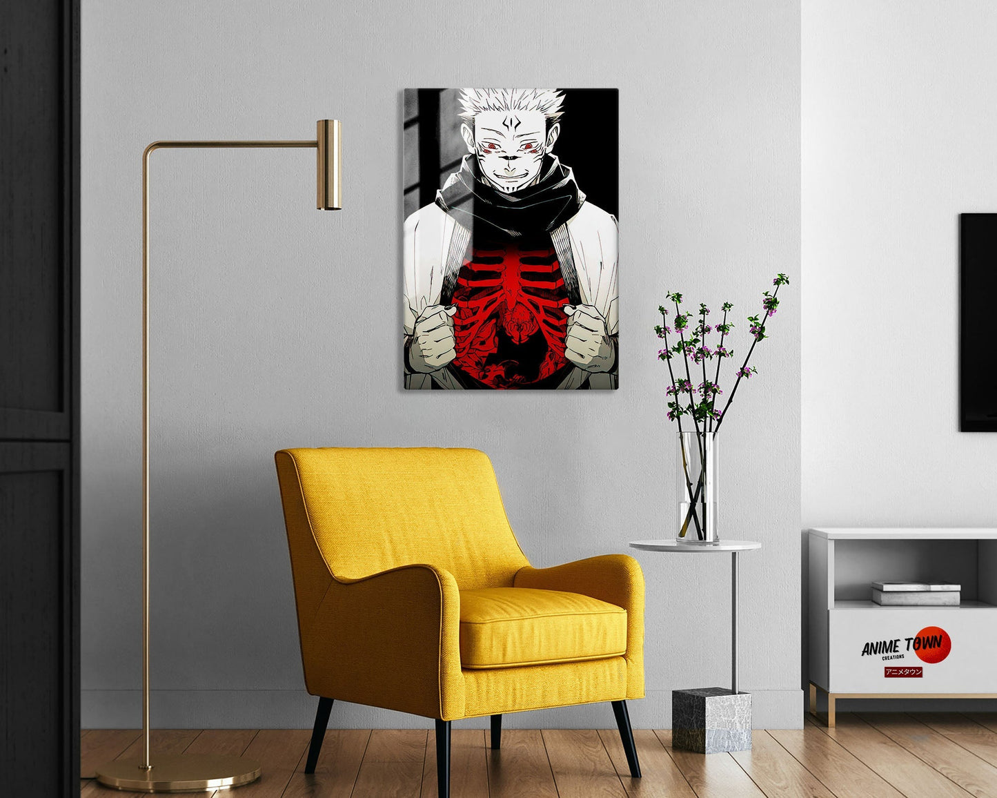 Jujutsu Kaisen Sukuna Heart Metal Poster