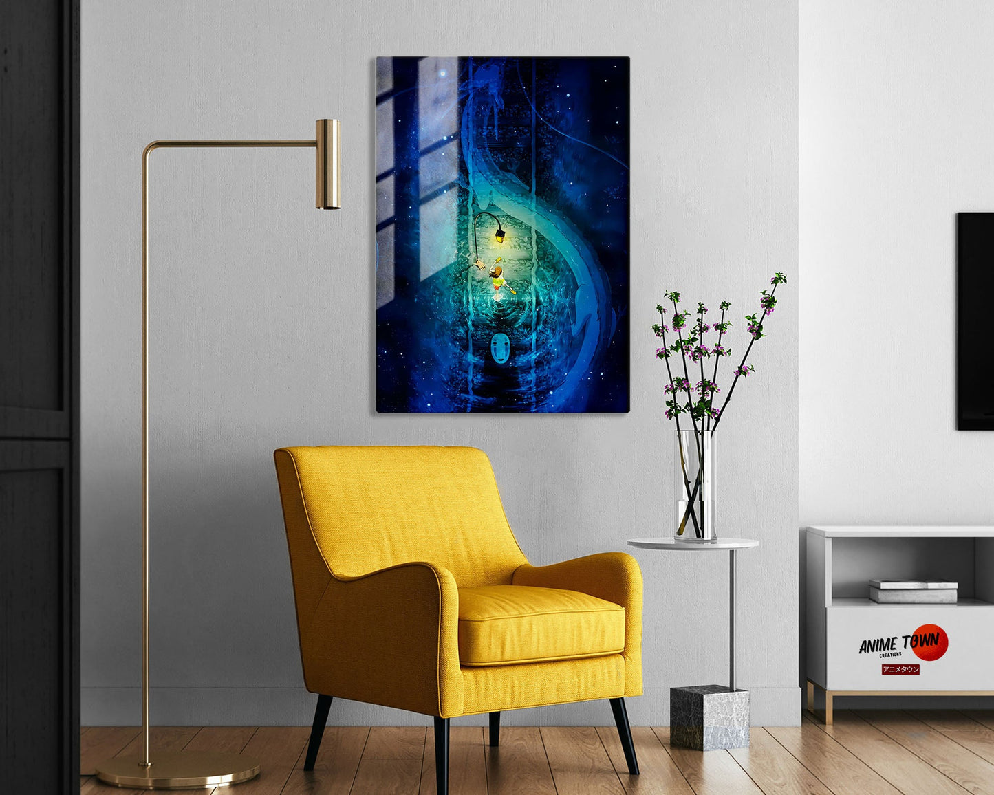 Anime Town Creations Metal Poster Spirited Away Haku Bridge 5" x 7" Home Goods - Anime Spirited Away Metal Poster