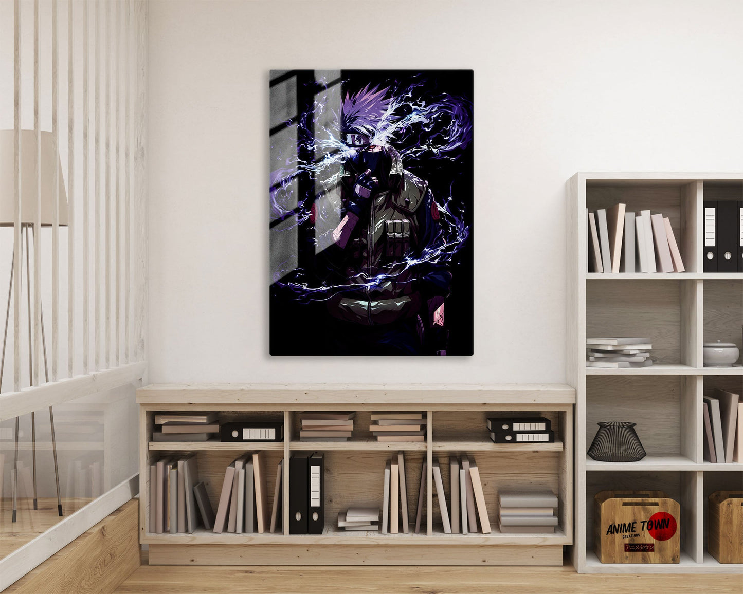 Anime Town Creations Metal Poster Kakashi Hatake Portrait 16" x 24" Home Goods - Anime Naruto Metal Poster