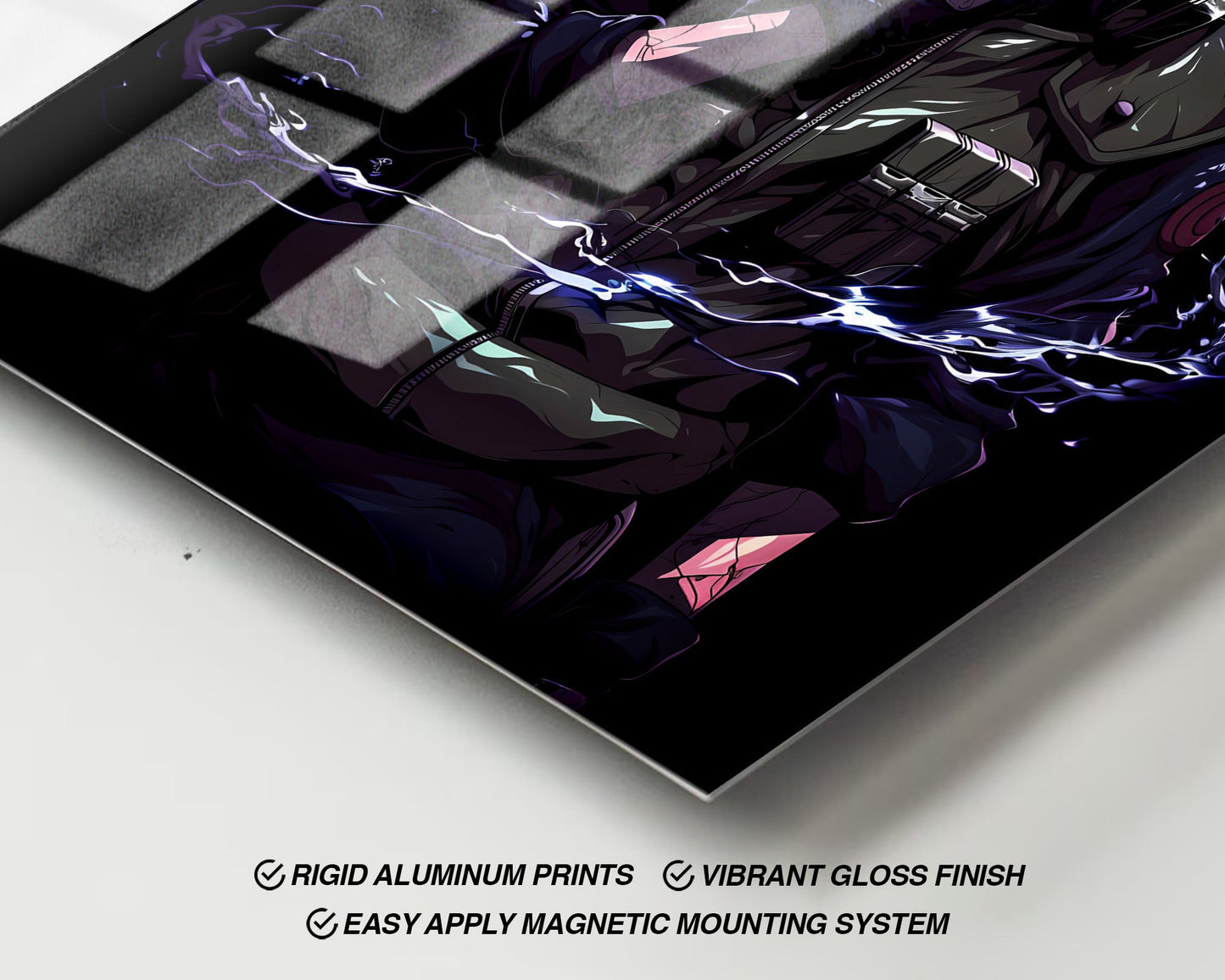 Anime Town Creations Metal Poster Kakashi Hatake Portrait 24" x 36" Home Goods - Anime Naruto Metal Poster