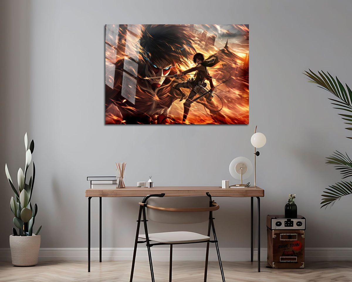 Attack on Titan Eren Yeager Metal Poster