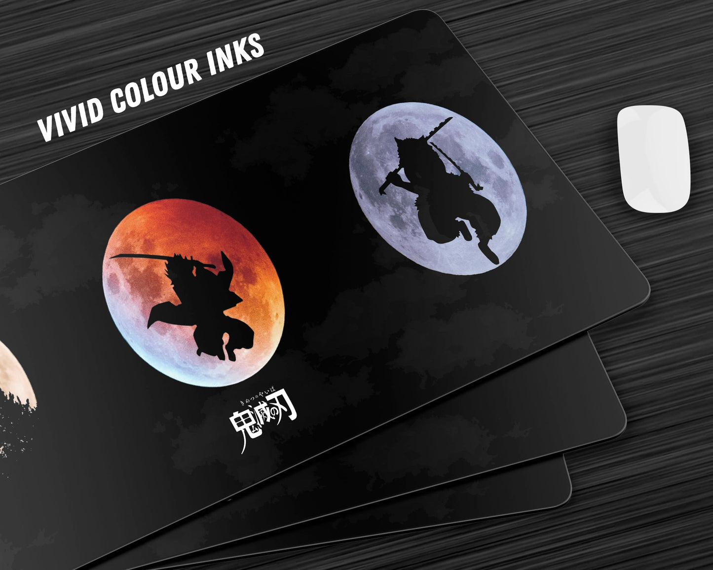 Anime Town Creations Mouse Pad Demon Slayer Moonlight Gaming Mouse Pad Accessories - Anime Demon Slayer Gaming Mouse Pad