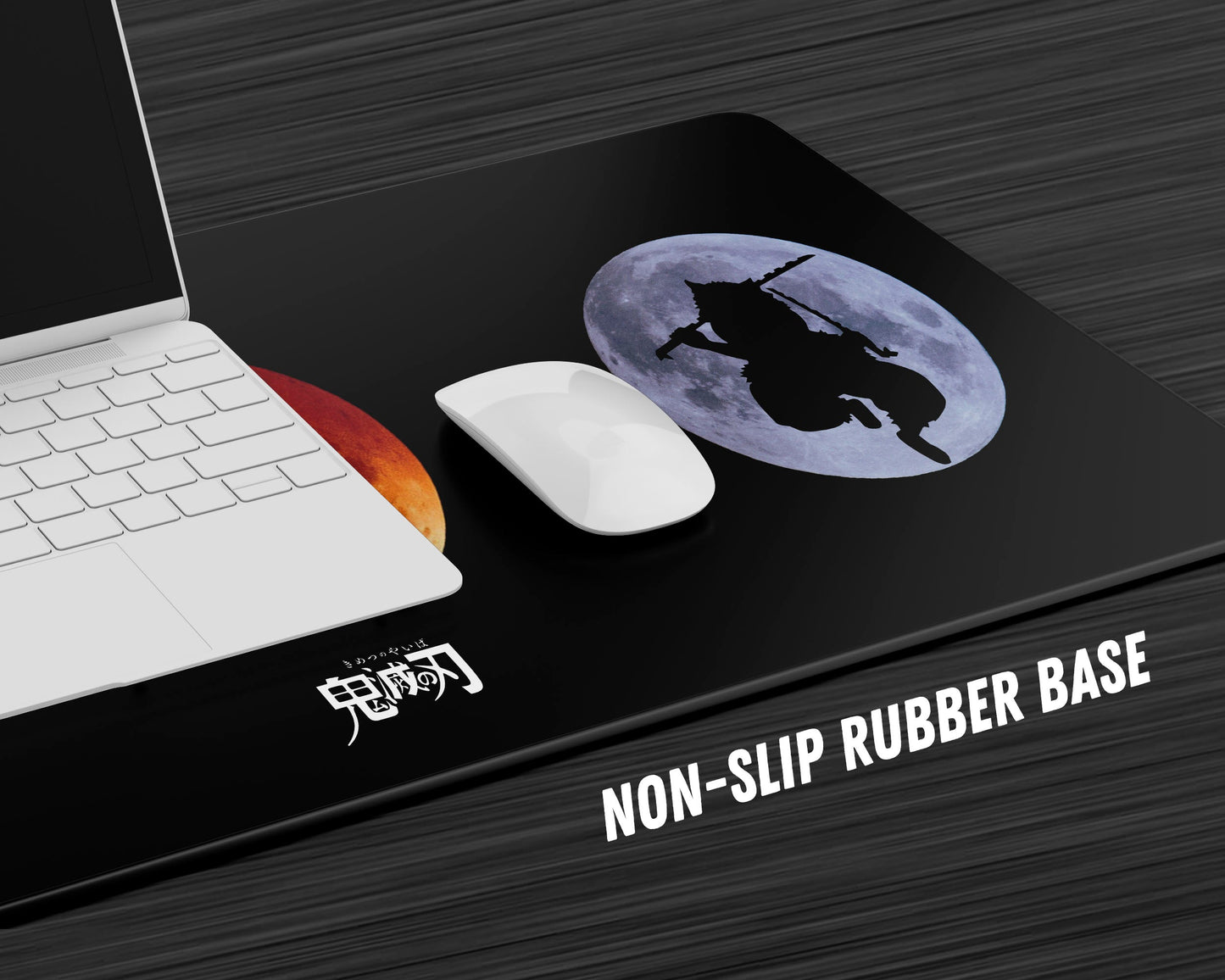 Anime Town Creations Mouse Pad Demon Slayer Moonlight Gaming Mouse Pad Accessories - Anime Demon Slayer Gaming Mouse Pad