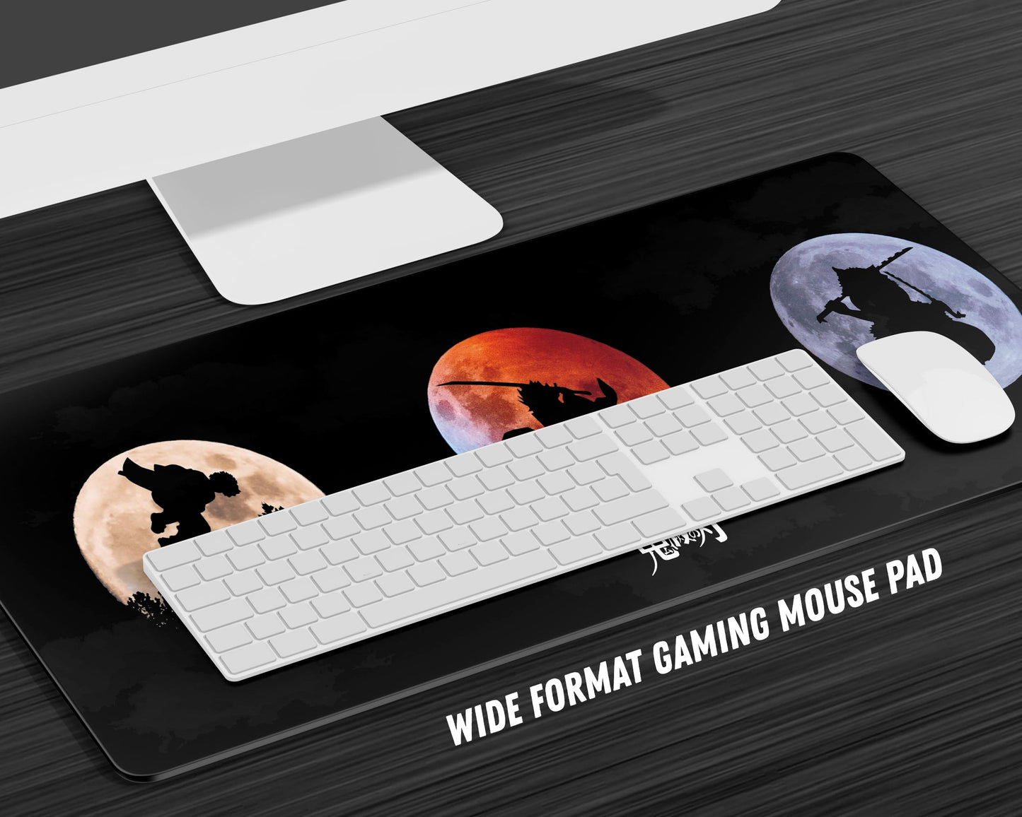 Anime Town Creations Mouse Pad Demon Slayer Moonlight Gaming Mouse Pad Accessories - Anime Demon Slayer Gaming Mouse Pad