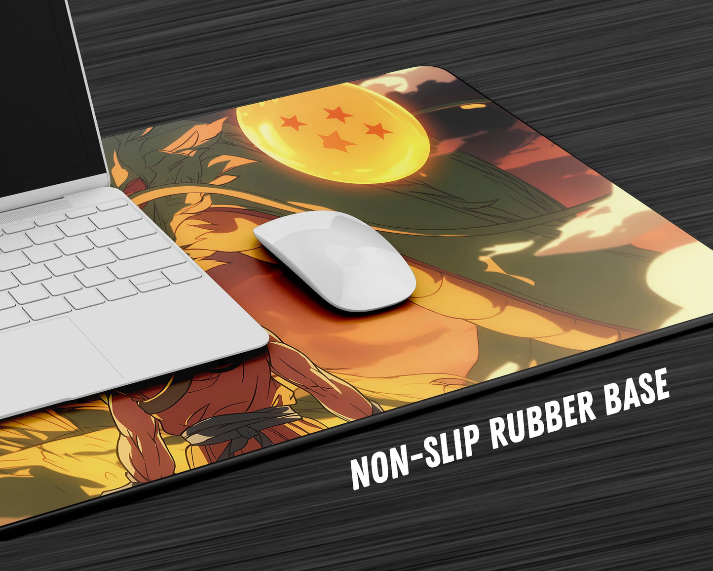 Anime Town Creations Mouse Pad Dragon Ball Goku Shenron Wish Gaming Mouse Pad Accessories - Anime Dragon Ball Gaming Mouse Pad
