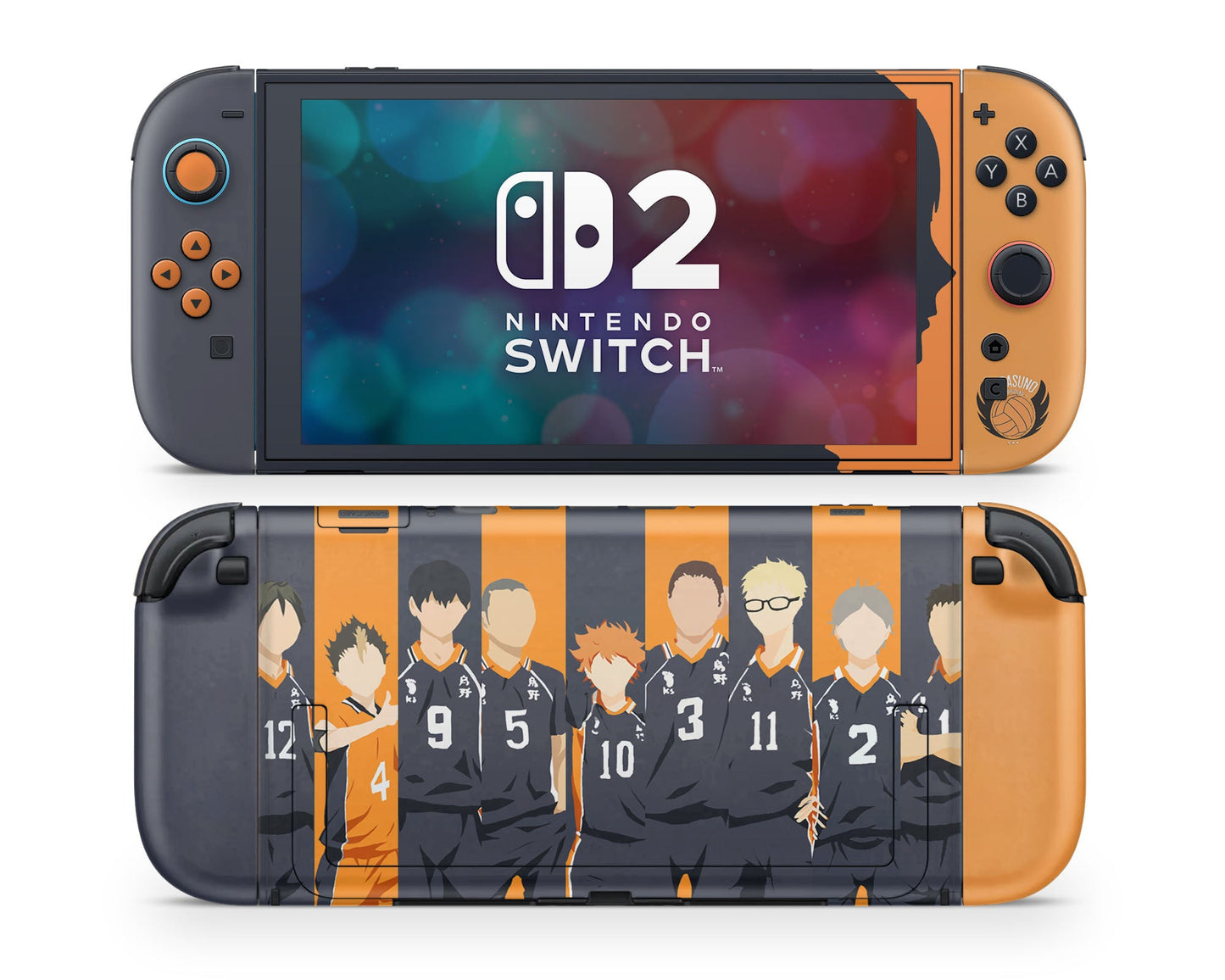 Anime Town Creations Nintendo Switch 2 Haikyuu Fly High Vinyl only Skins - Anime Haikyuu Switch 2 Skin