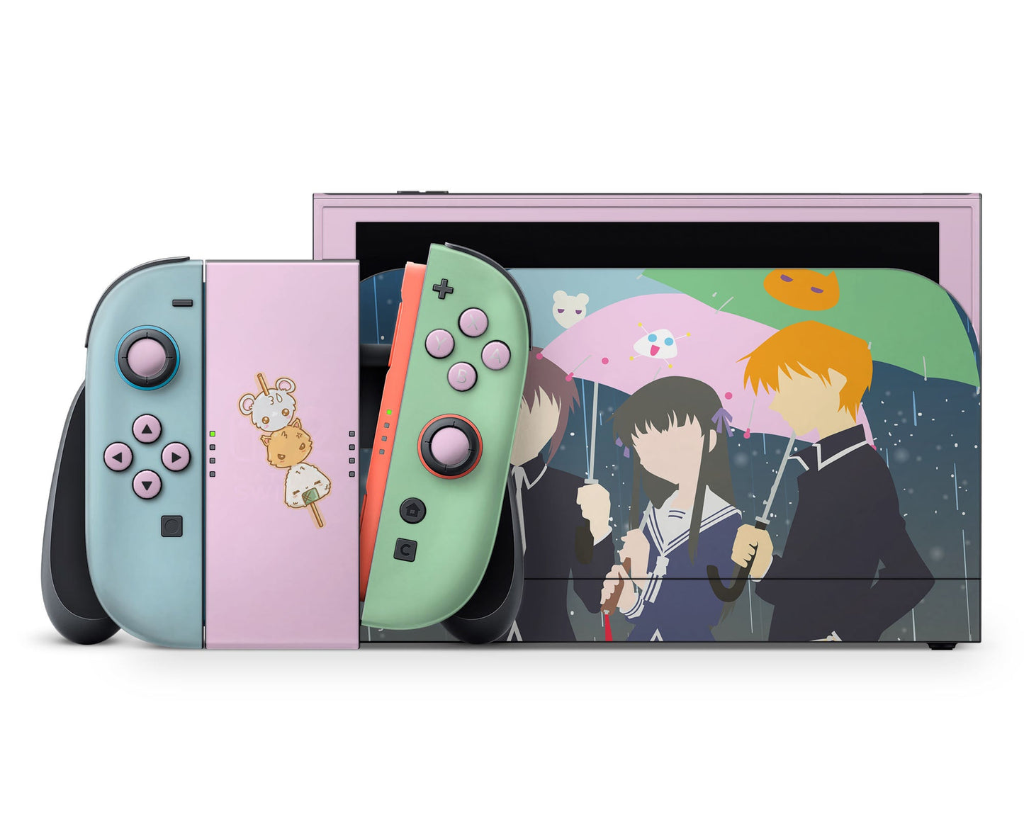 Anime Town Creations Nintendo Switch 2 Fruits Basket Vinyl +Tempered Glass Skins - Anime Fruits Basket Switch 2 Skin
