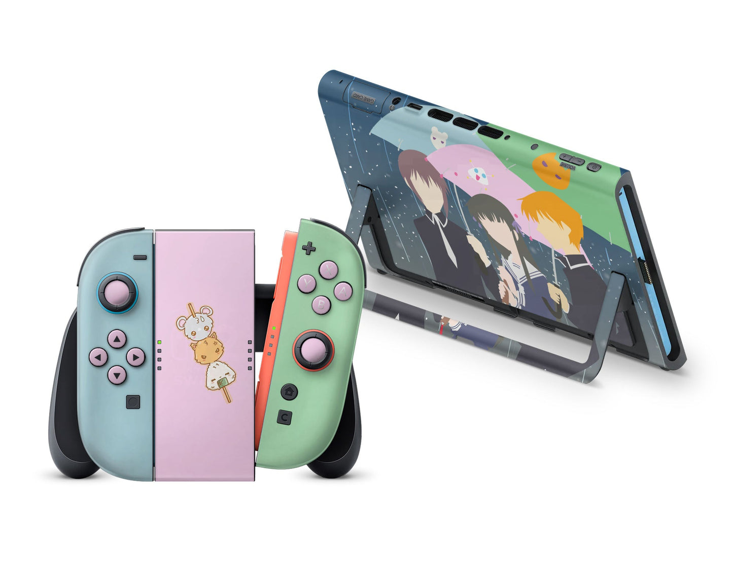 Anime Town Creations Nintendo Switch 2 Fruits Basket Vinyl +Tempered Glass Skins - Anime Fruits Basket Switch 2 Skin