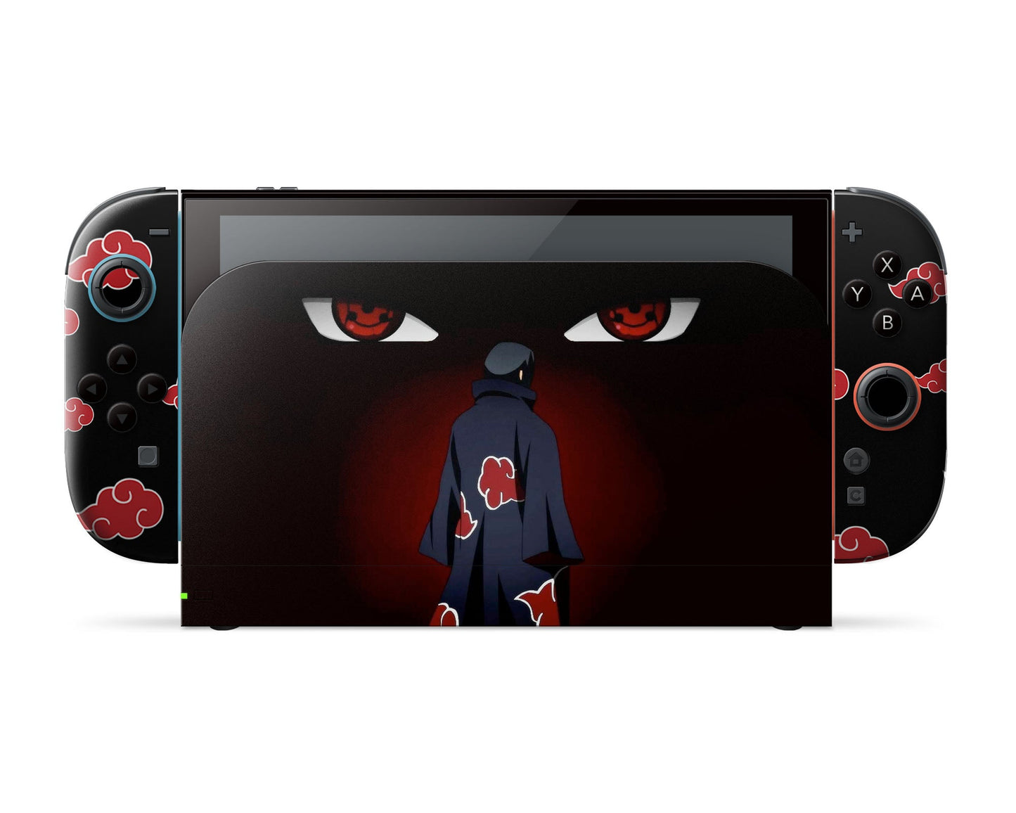 Anime Town Creations Nintendo Switch 2 Itachi Tsukuyomi Akatsuki Vinyl only Skins - Anime Naruto Switch 2 Skin