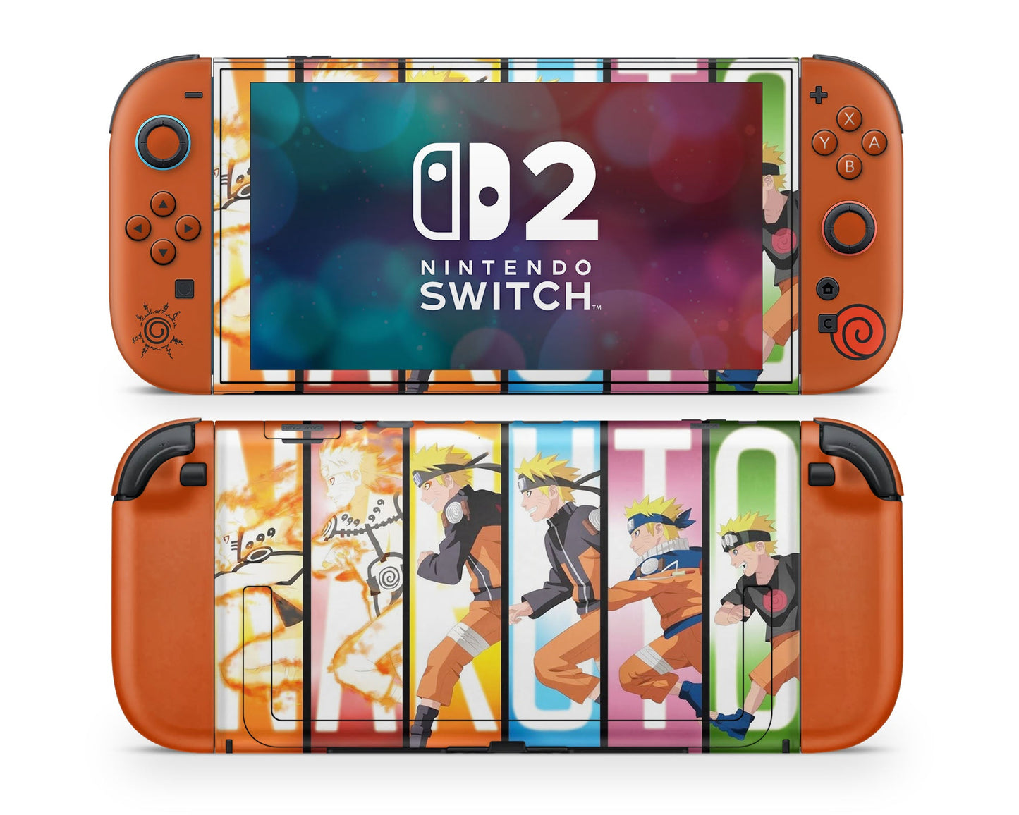 Anime Town Creations Nintendo Switch 2 Naruto Evolution Vinyl only Skins - Anime Naruto Switch 2 Skin
