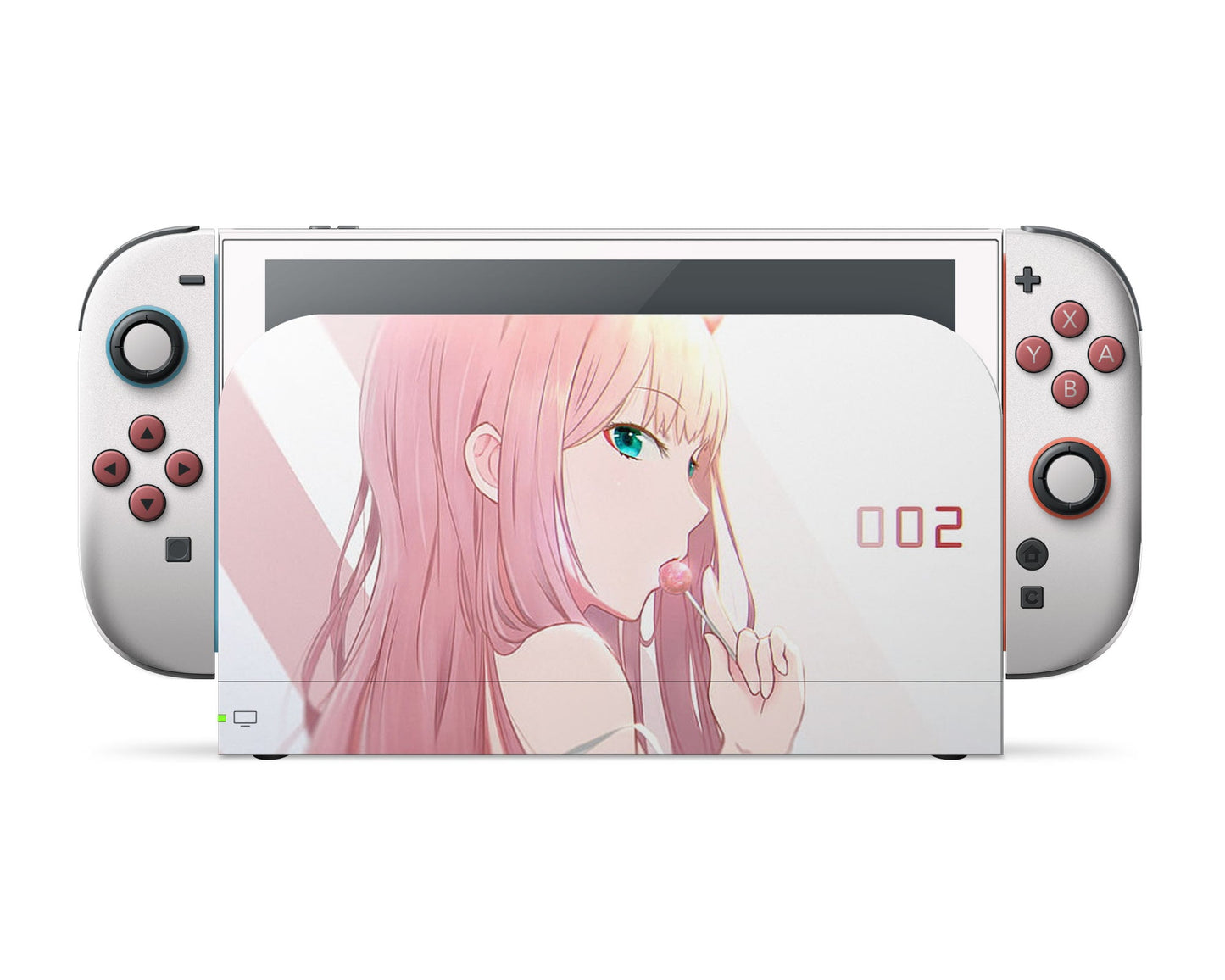 Anime Town Creations Nintendo Switch 2 Darling in the Franxx Zero Two Kawaii Vinyl only Skins - Anime Darling in the Franxx Switch 2 Skin