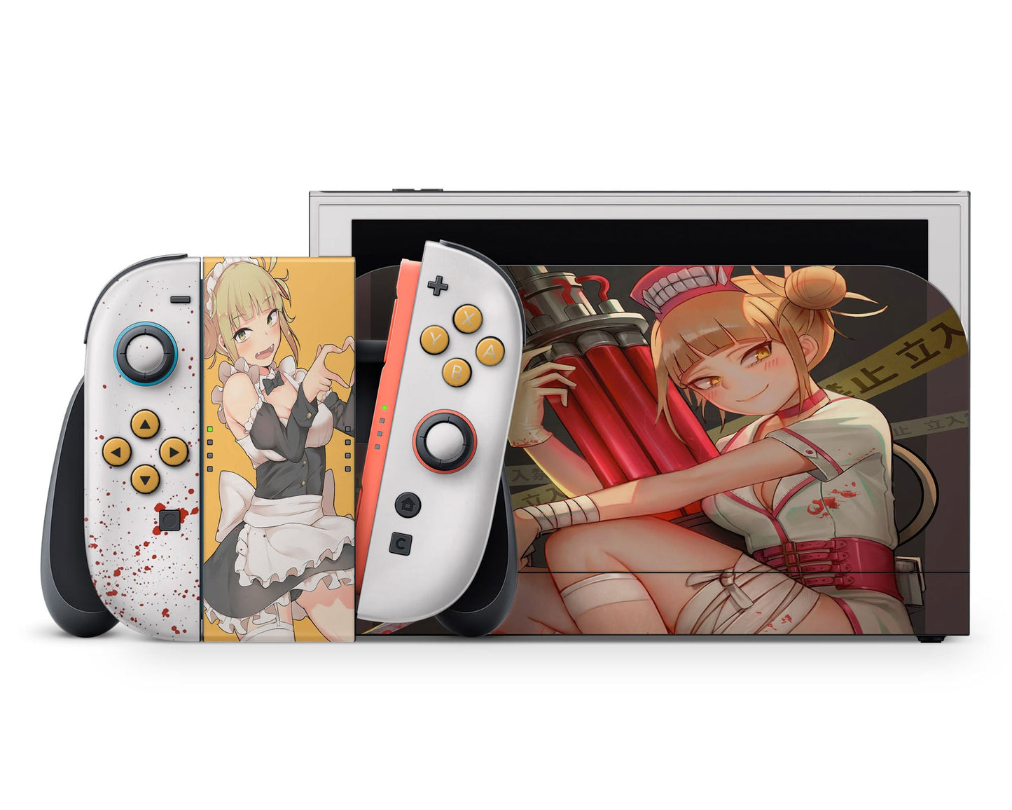 Anime Town Creations Nintendo Switch 2 My Hero Academia Himiko Toga Vinyl +Tempered Glass Skins - Anime My Hero Academia Switch 2 Skin