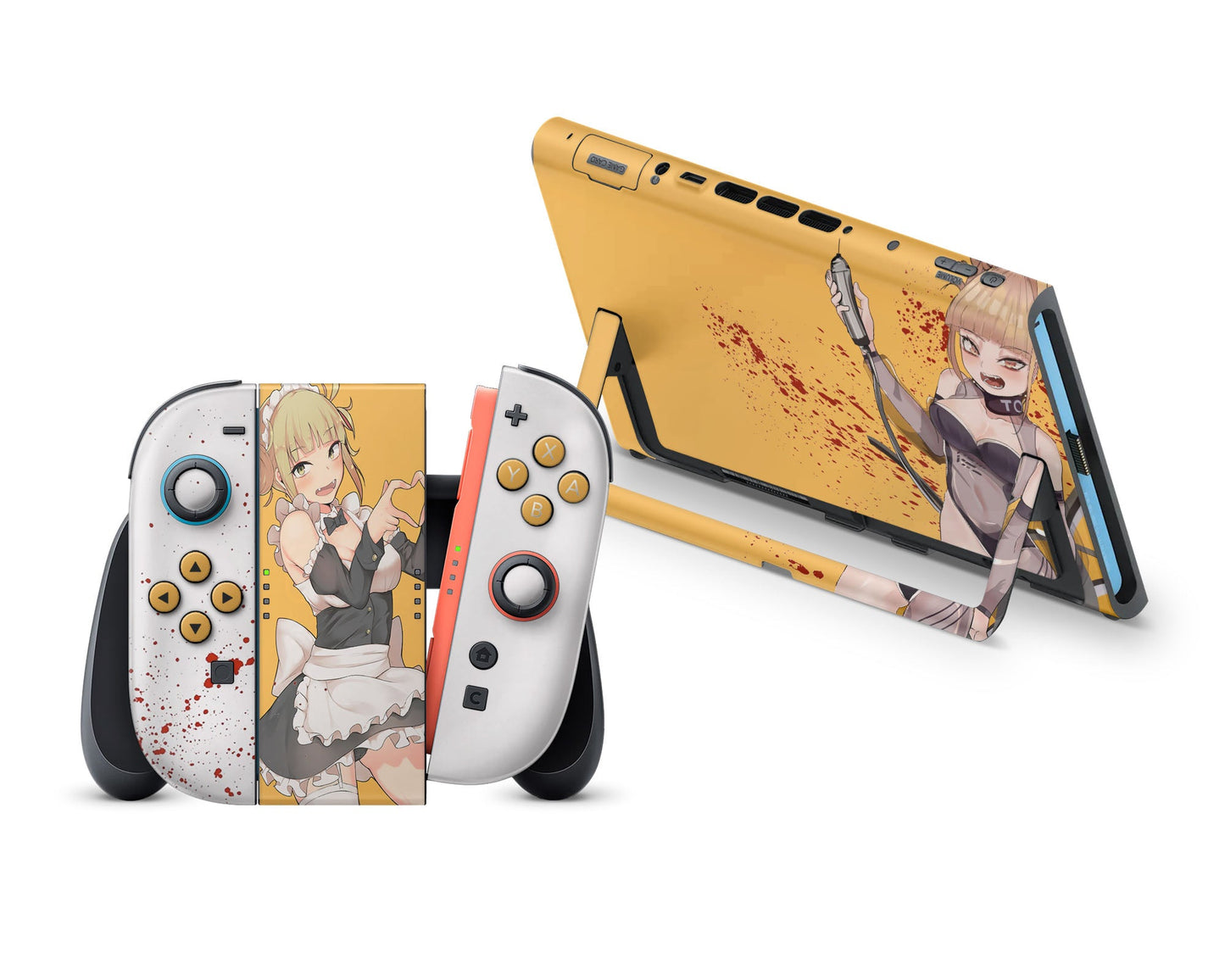 Anime Town Creations Nintendo Switch 2 My Hero Academia Himiko Toga Vinyl +Tempered Glass Skins - Anime My Hero Academia Switch 2 Skin