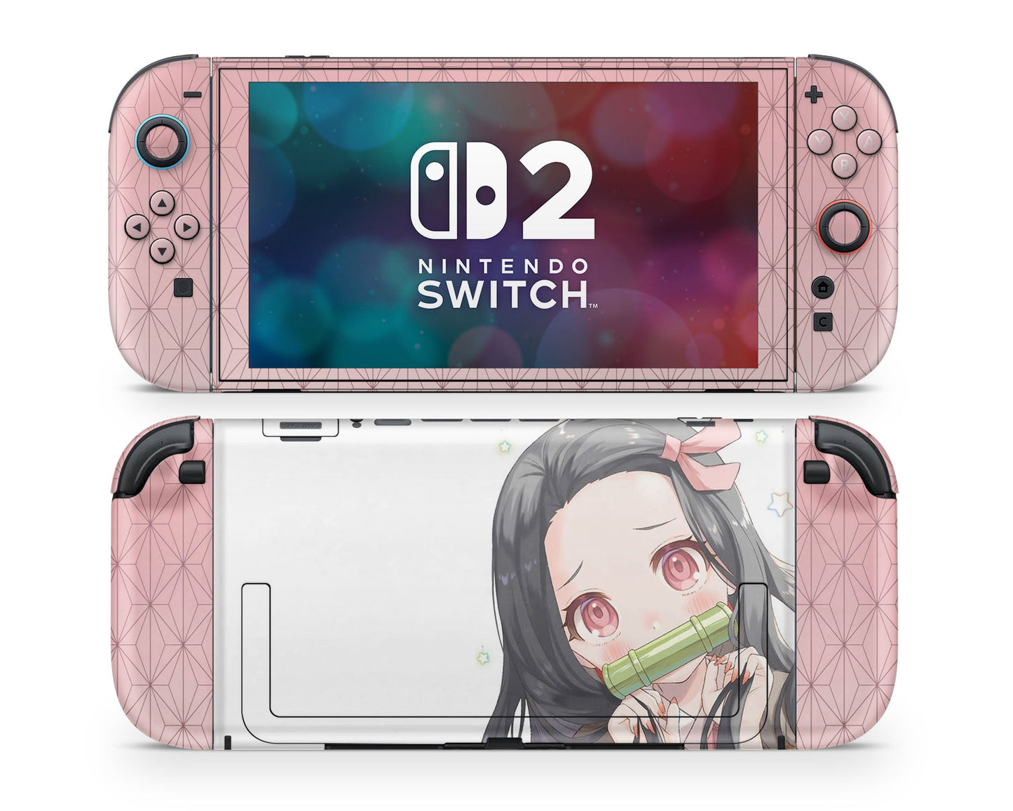 Anime Town Creations Nintendo Switch 2 Demon Slayer Kawaii Nezuko Vinyl only Skins - Anime Demon Slayer Switch 2 Skin