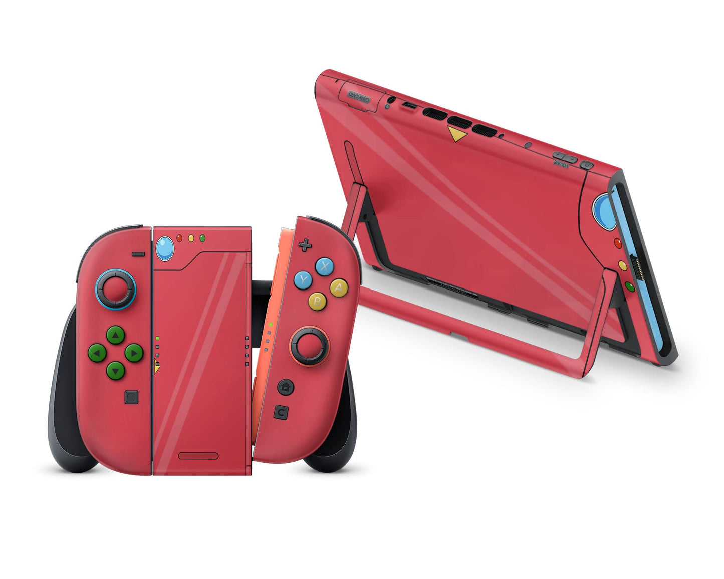 Anime Town Creations Nintendo Switch 2 Pokedex Vinyl +Tempered Glass Skins - Anime Pokemon Switch 2 Skin