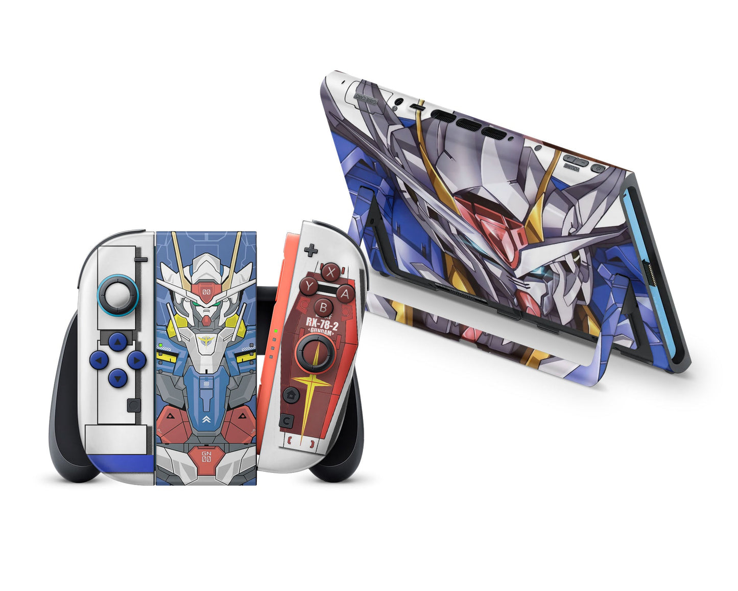 Anime Town Creations Nintendo Switch 2 Gundam Vinyl +Tempered Glass Skins - Anime Gundam Switch 2 Skin