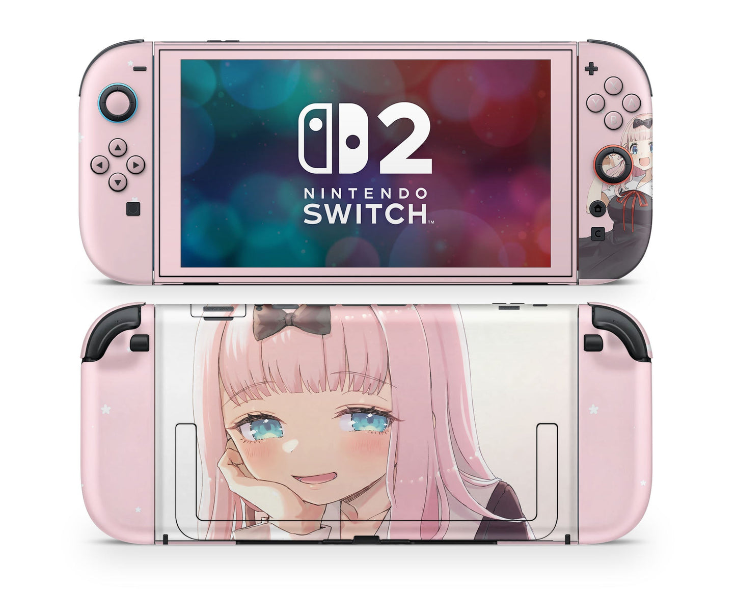 Anime Town Creations Nintendo Switch 2 Chika Fujiwara Cute Vinyl only Skins - Anime Love Is War Switch 2 Skin
