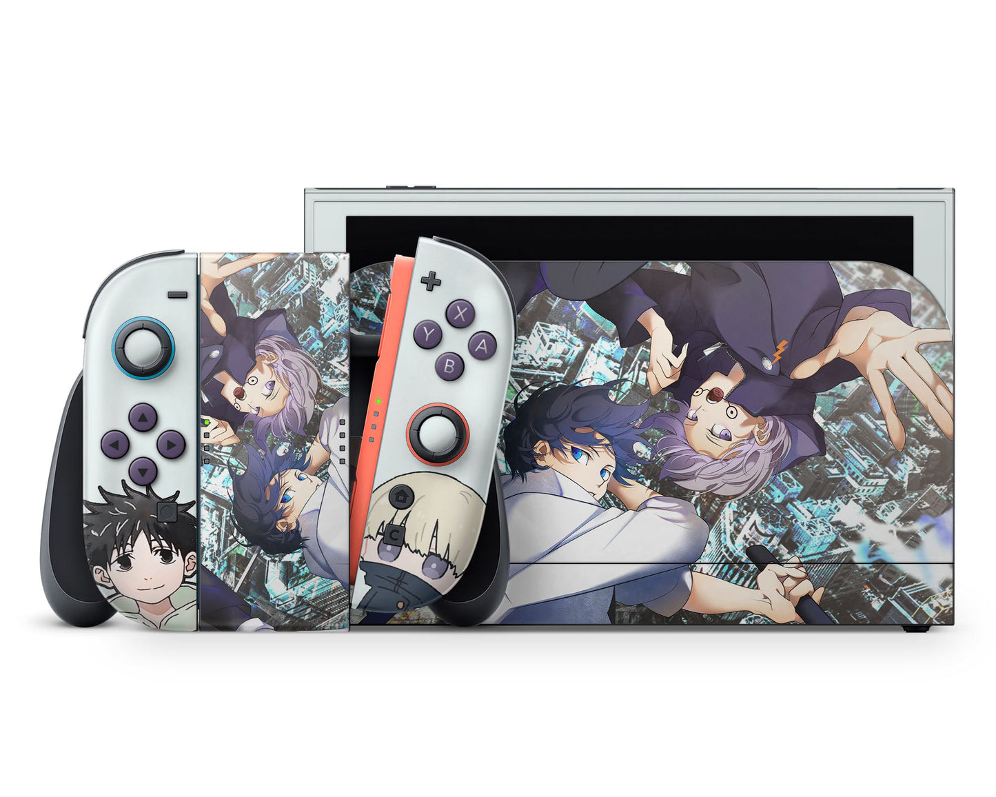 Anime Town Creations Nintendo Switch 2 Jujutsu Kaisen 0 The Prequel Vinyl +Tempered Glass Skins - Anime Jujutsu Kaisen Switch 2 Skin