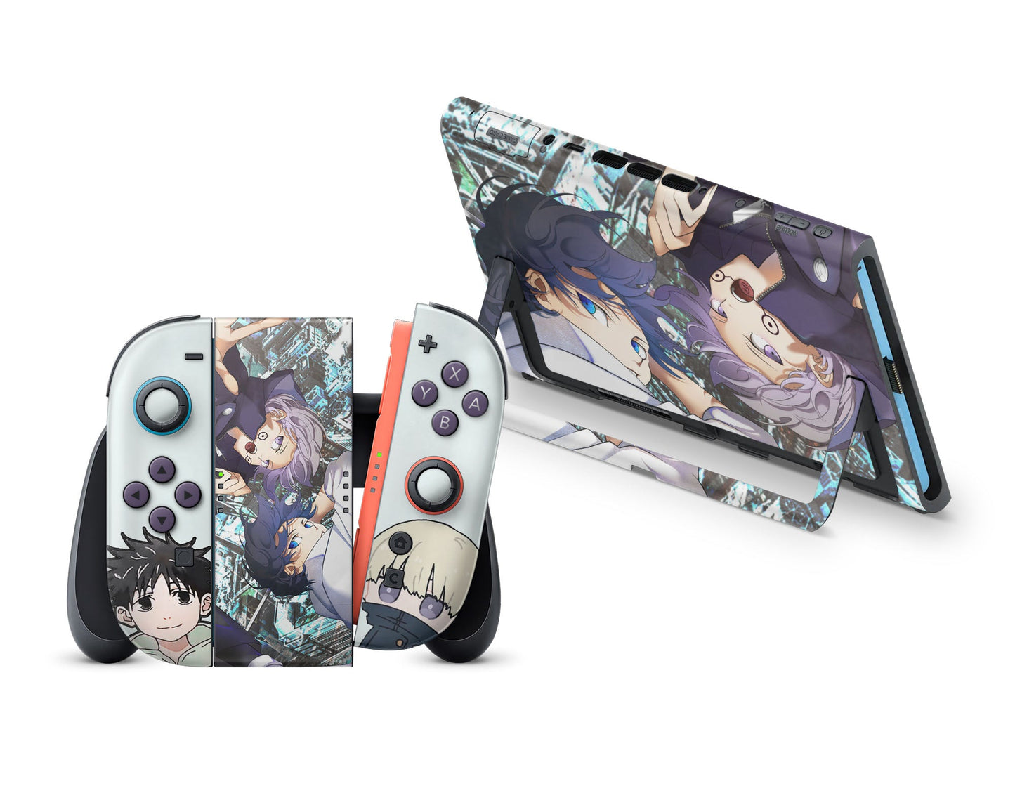 Anime Town Creations Nintendo Switch 2 Jujutsu Kaisen 0 The Prequel Vinyl +Tempered Glass Skins - Anime Jujutsu Kaisen Switch 2 Skin