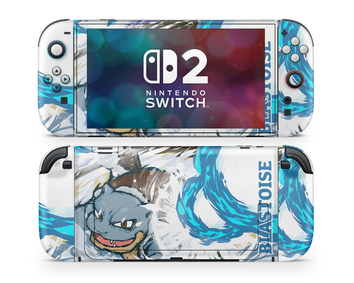 Anime Town Creations Nintendo Switch 2 Pokemon Blastoise Vinyl only Skins - Anime Pokemon Switch 2 Skin