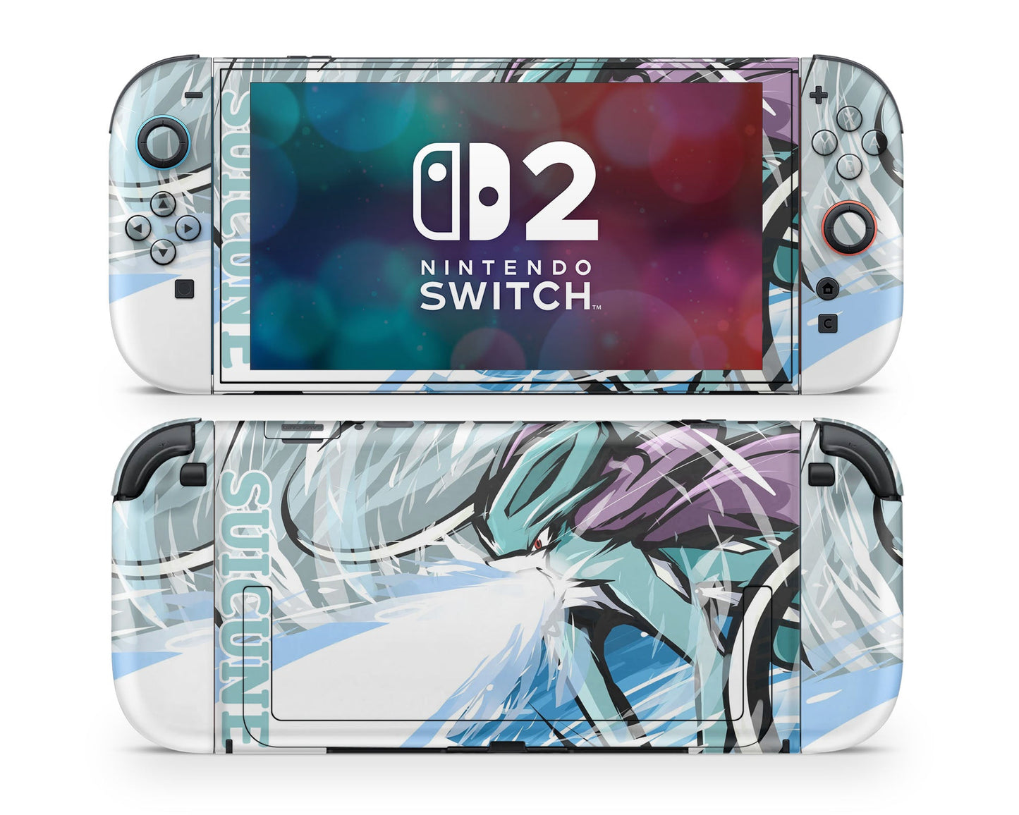 Anime Town Creations Nintendo Switch 2 Pokemon Suicune Vinyl only Skins - Anime Pokemon Switch 2 Skin