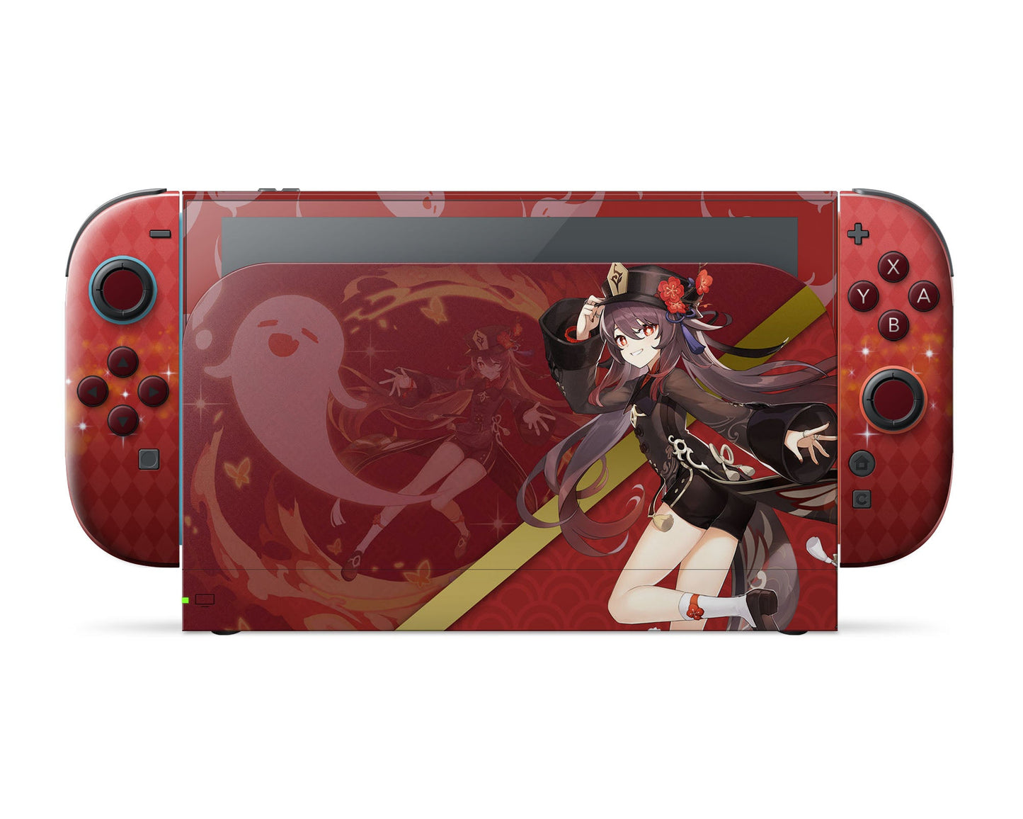 Anime Town Creations Nintendo Switch 2 Genshin Impact Hu Tao Vinyl only Skins - Anime Genshin Impact Switch 2 Skin