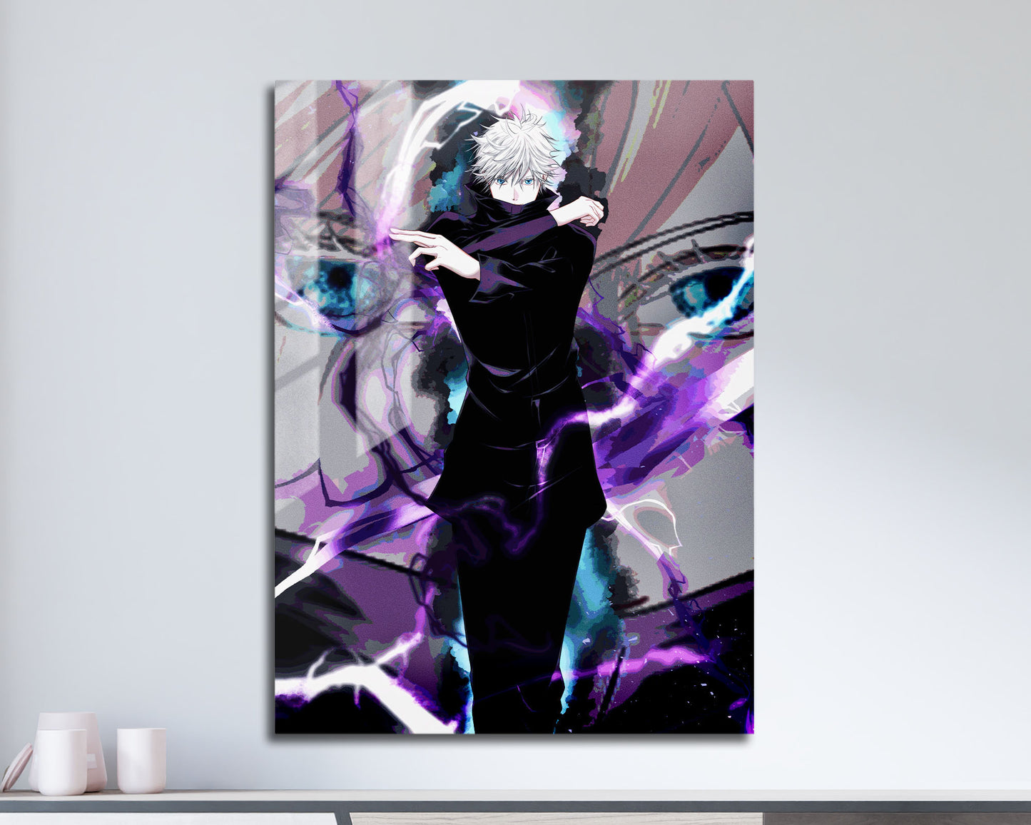 Jujutsu Kaisen Satoru Gojo Purple Metal Poster