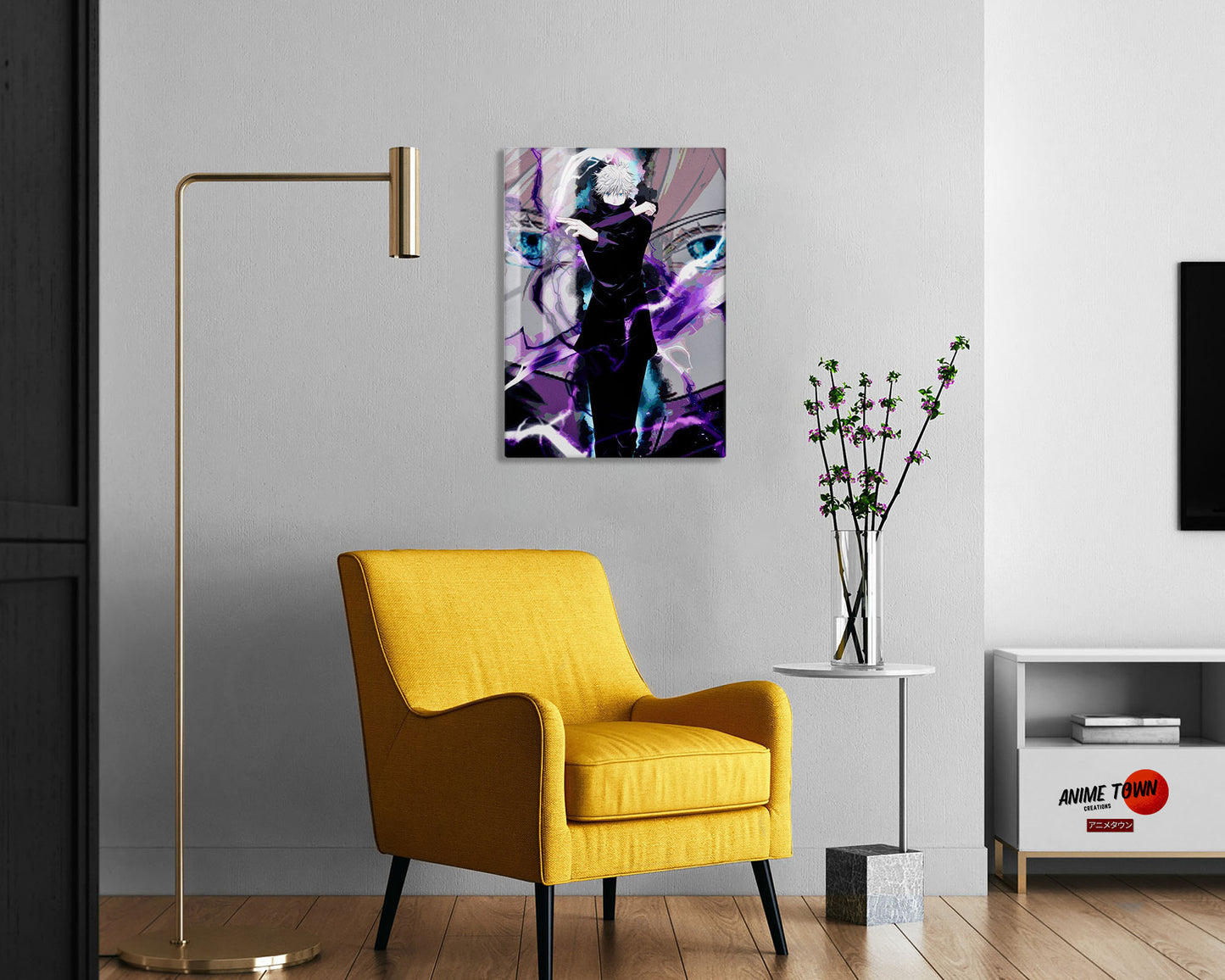 Jujutsu Kaisen Satoru Gojo Purple Metal Poster
