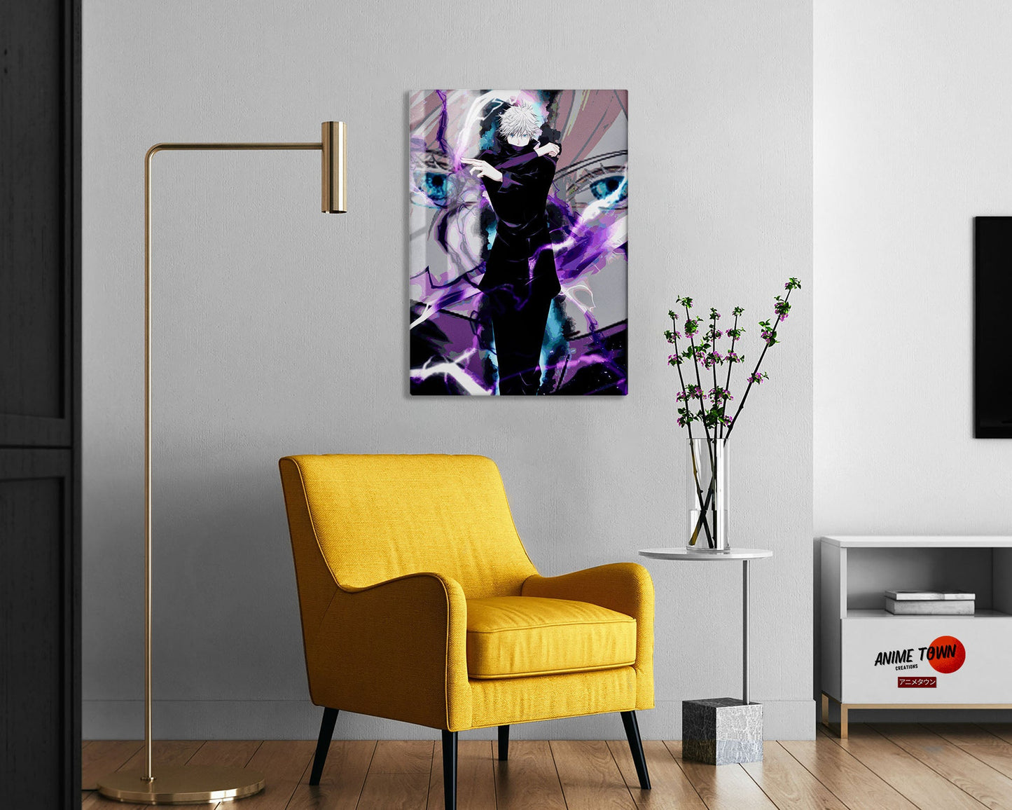 Jujutsu Kaisen Satoru Gojo Purple Metal Poster