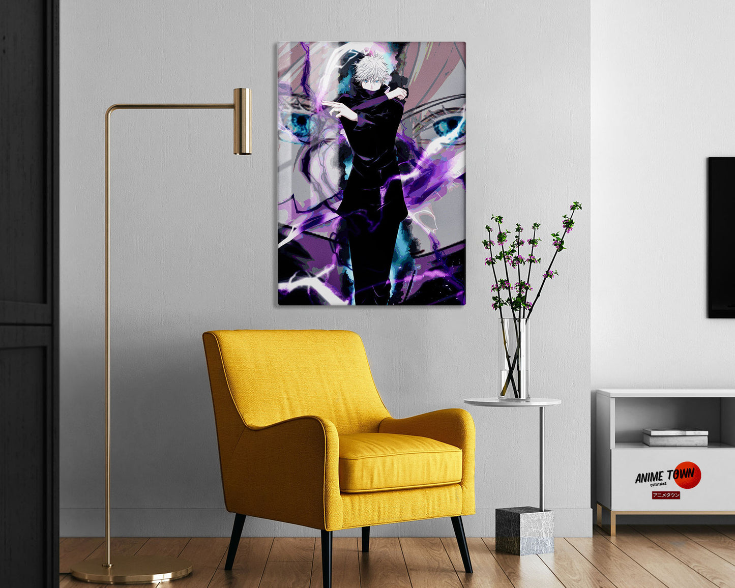 Jujutsu Kaisen Satoru Gojo Purple Metal Poster