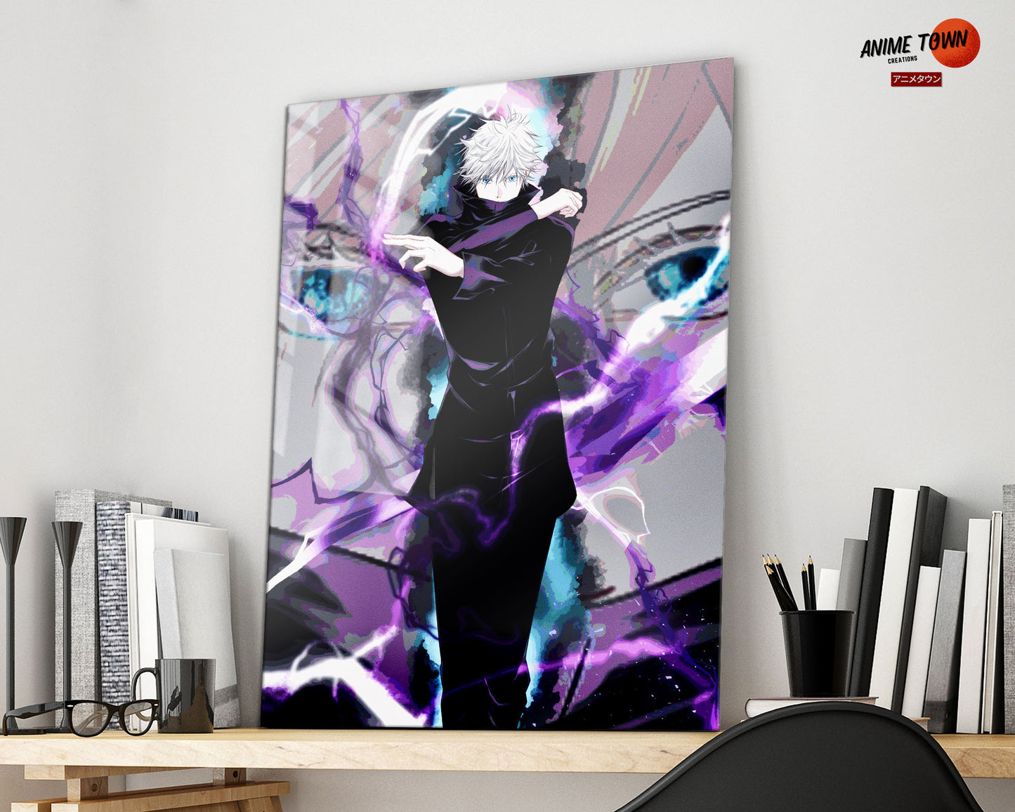 Jujutsu Kaisen Satoru Gojo Purple Metal Poster