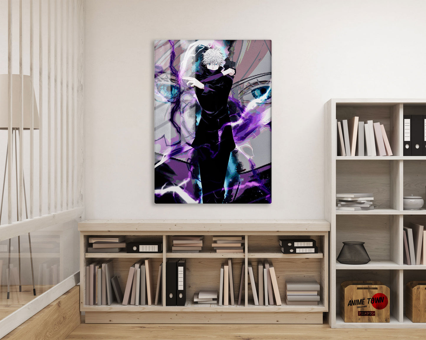 Jujutsu Kaisen Satoru Gojo Purple Metal Poster