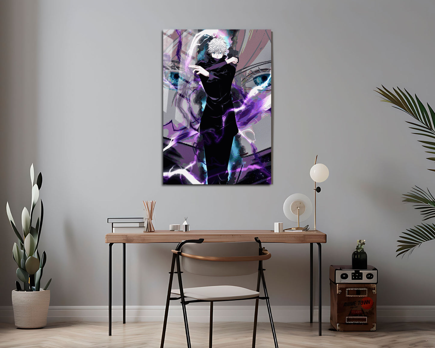 Jujutsu Kaisen Satoru Gojo Purple Metal Poster