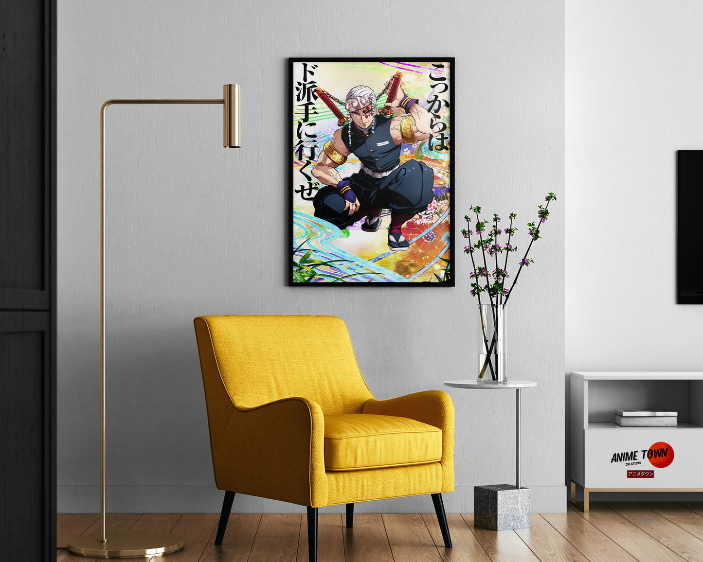 Anime Town Creations Poster Demon Slayer Tengen Uzui Feature 11" x 17" Home Goods - Anime Demon Slayer Poster