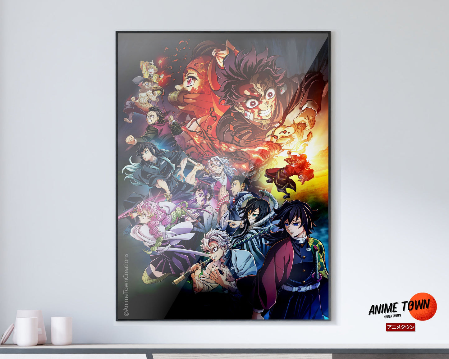 Anime Town Creations Poster Demon Slayer Hashira Training Arc 11" x 17" Home Goods - Anime Demon Slayer Poster