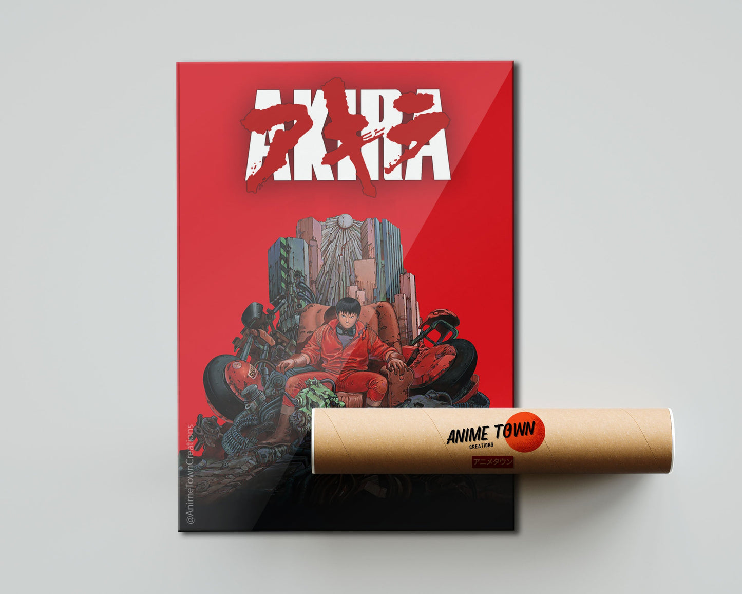 Anime Town Creations Poster Akira Classic Red 5" x 7" Home Goods - Anime Akira Poster