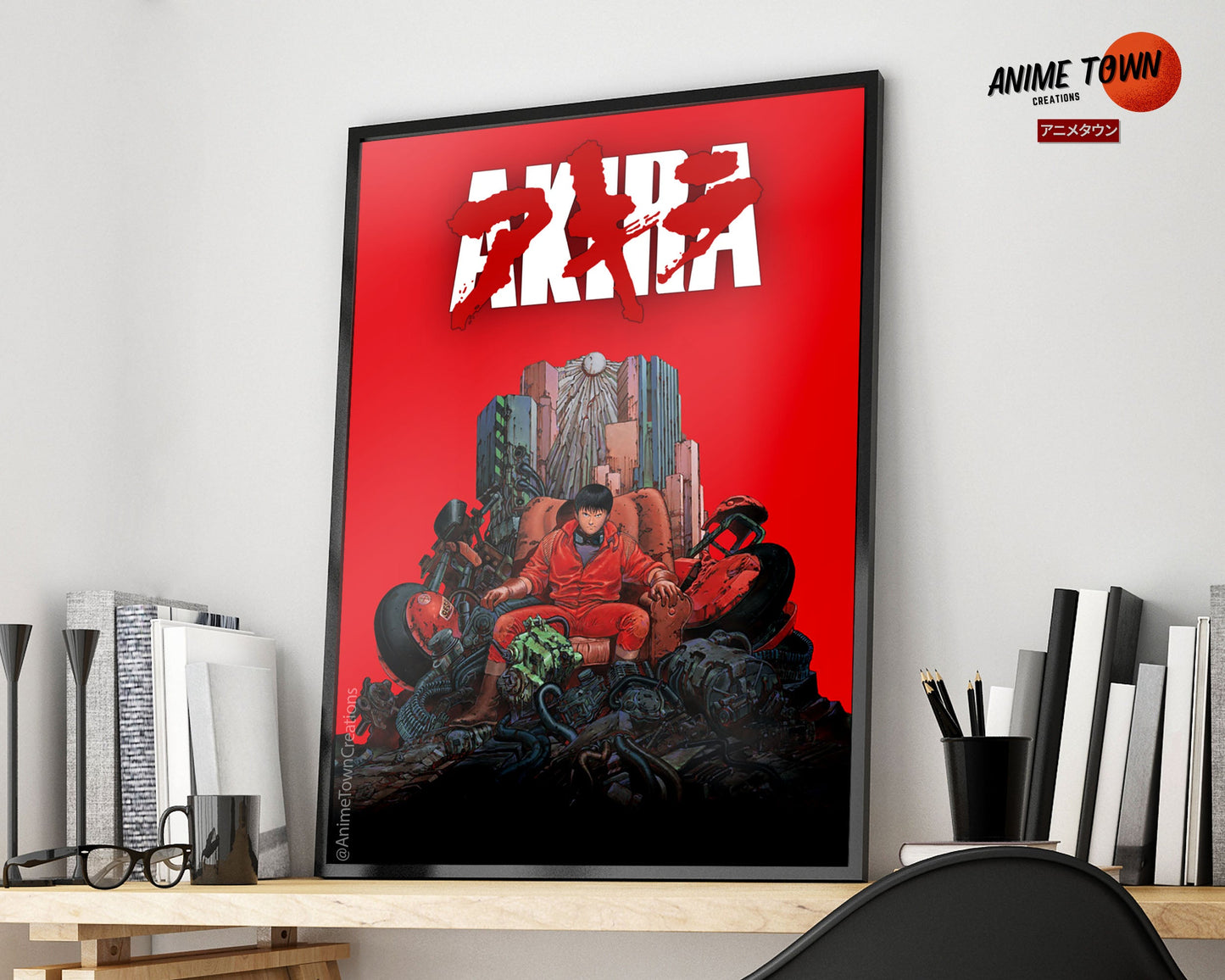 Anime Town Creations Poster Akira Classic Red 5" x 7" Home Goods - Anime Akira Poster