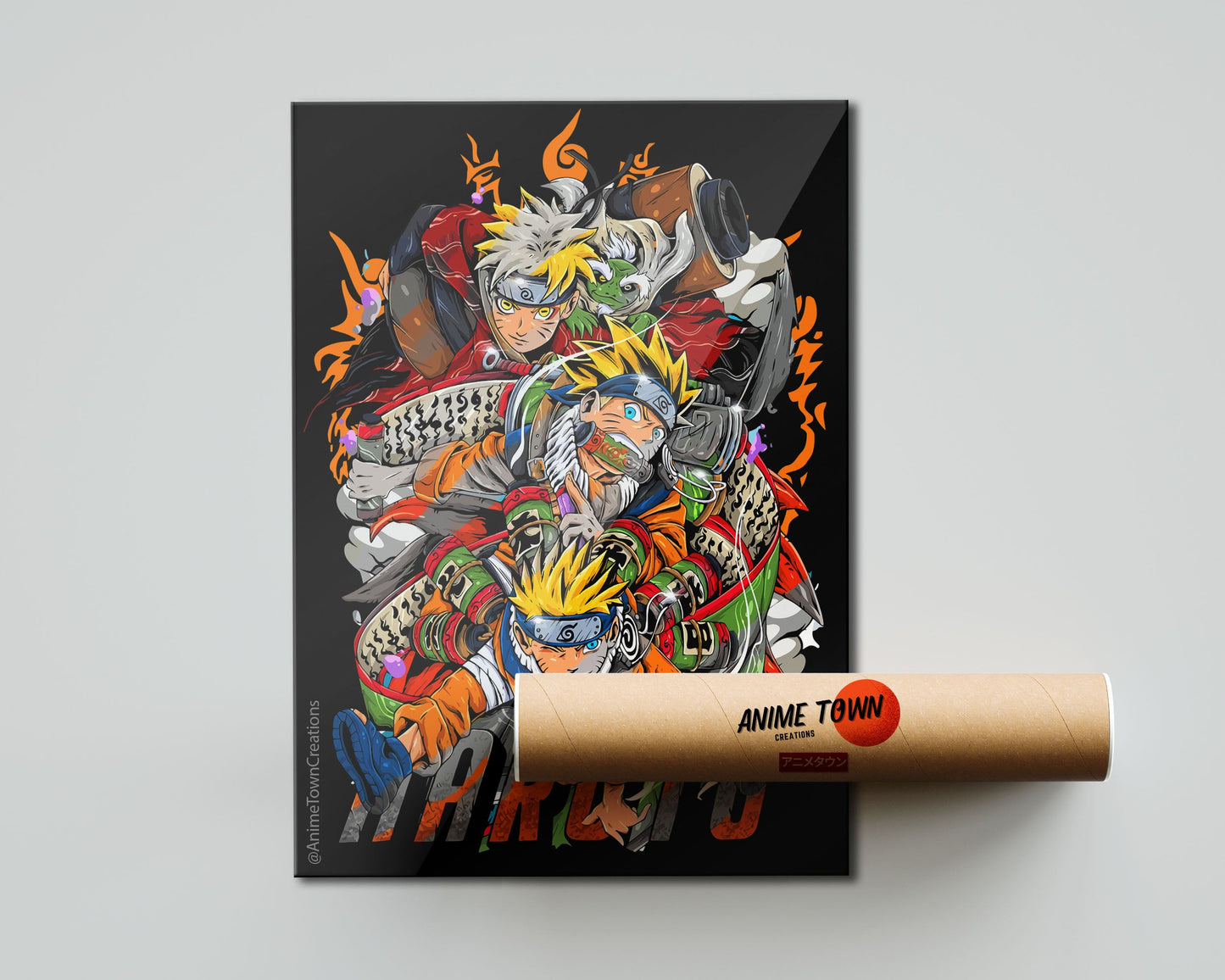 Anime Town Creations Poster Uzumaki Naruto Ultra 5" x 7" Home Goods - Anime Naruto Poster