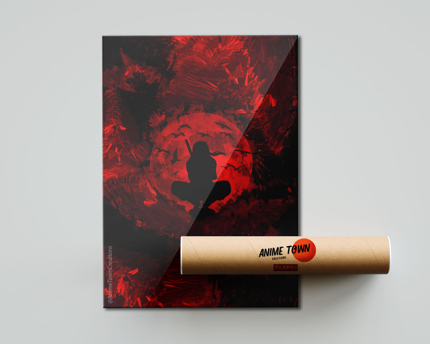 Anime Town Creations Poster Red Uchiha Itachi Genjutsu 5" x 7" Home Goods - Anime Naruto Poster