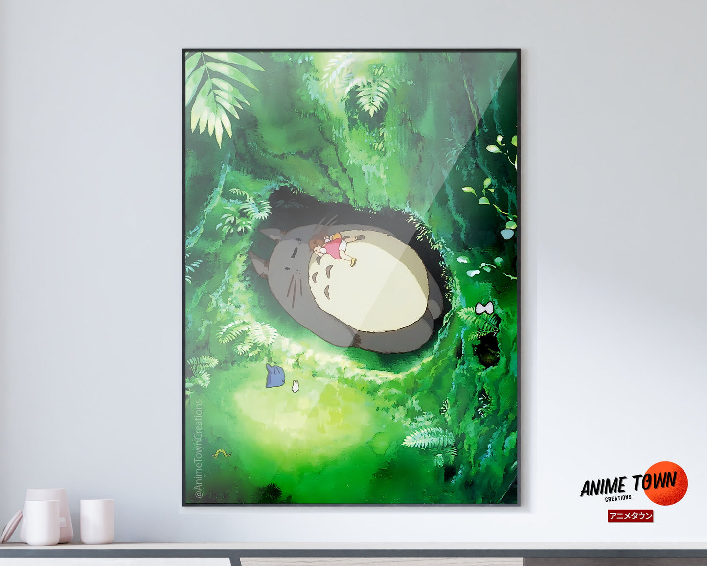 Anime Town Creations Poster Totoro Forest 11" x 17" Home Goods - Anime My Neighbour Totoro Poster