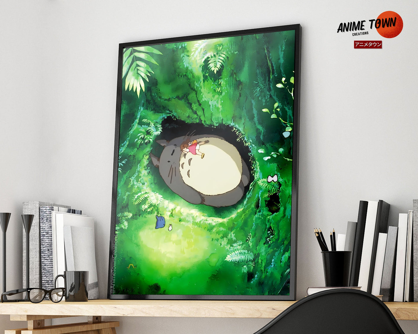 Anime Town Creations Poster Totoro Forest 5" x 7" Home Goods - Anime My Neighbour Totoro Poster