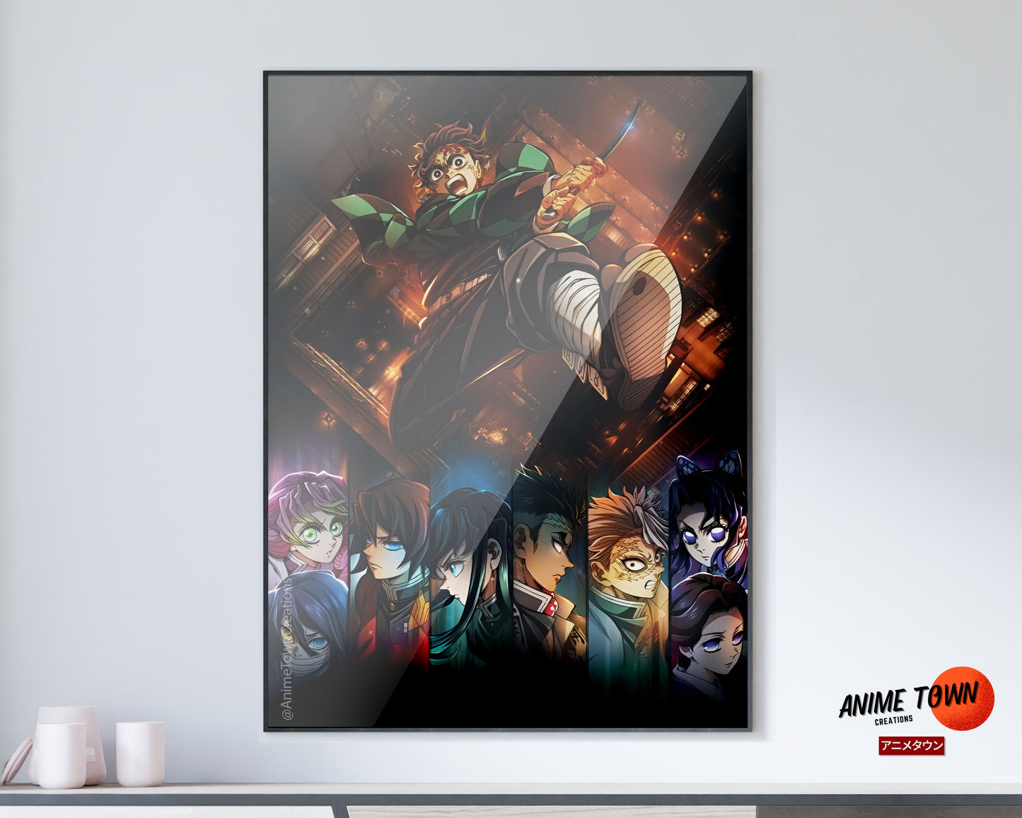 Anime Town Creations Poster Demon Slayer Infinity Castle Launch 11" x 17" Home Goods - Anime Demon Slayer Poster