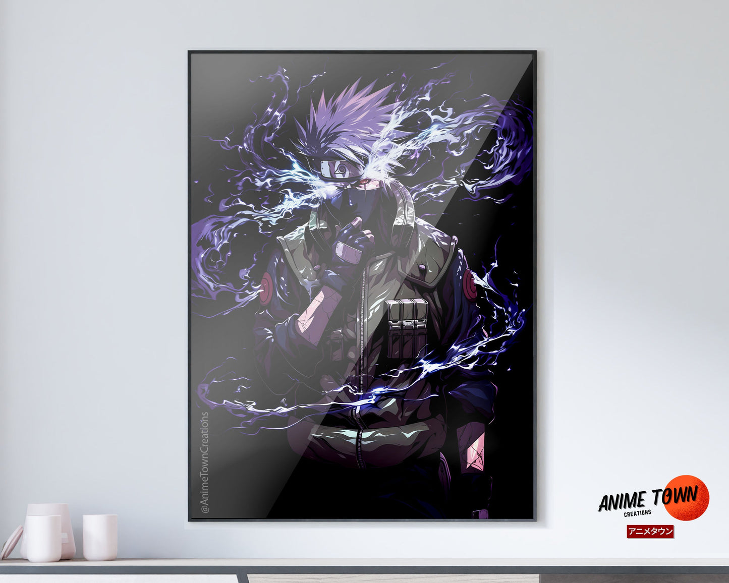 Anime Town Creations Poster Kakashi Hatake Portrait 11" x 17" Home Goods - Anime Naruto Poster