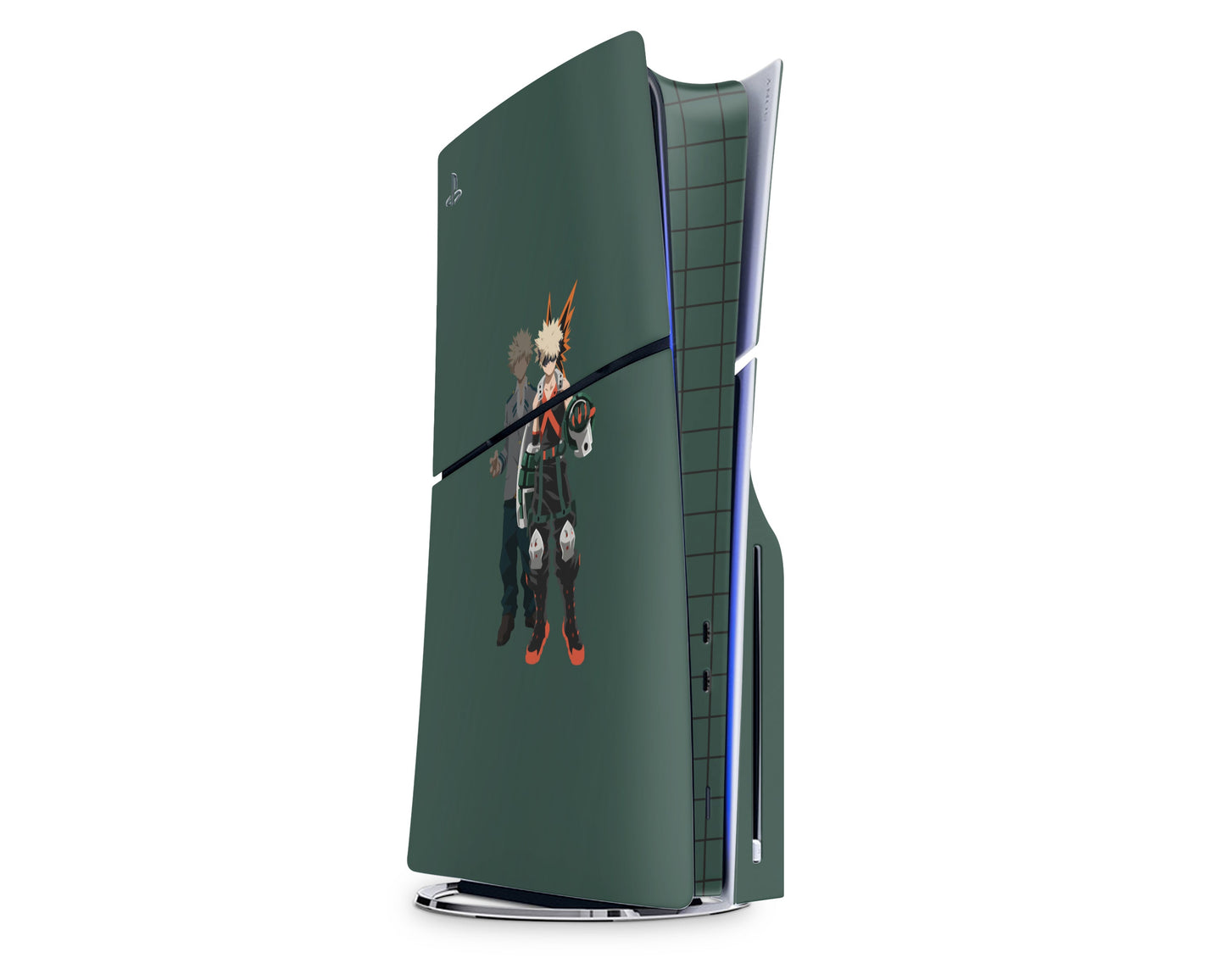 Anime Town Creations PS5 Slim My Hero Academia Green PS5 Slim Skins - Anime My Hero Academia PS5 Slim Skin