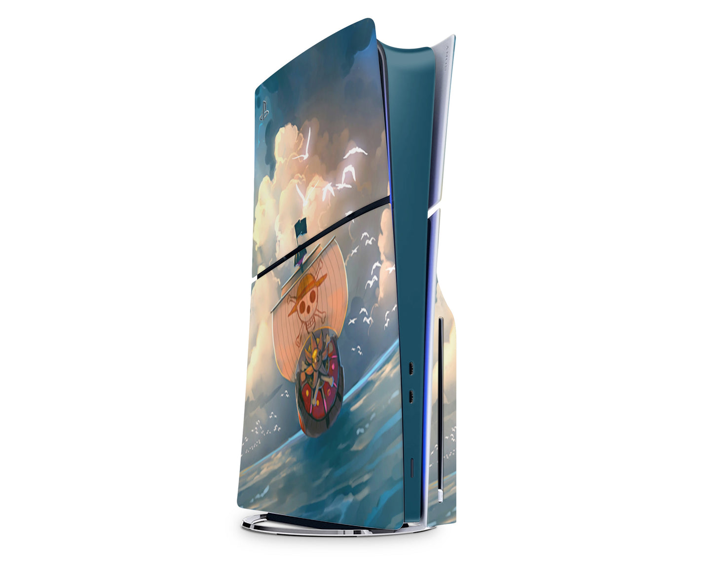 Anime Town Creations PS5 Slim One Piece Thousand Sunny PS5 Slim Skins - Anime One Piece PS5 Slim Skin