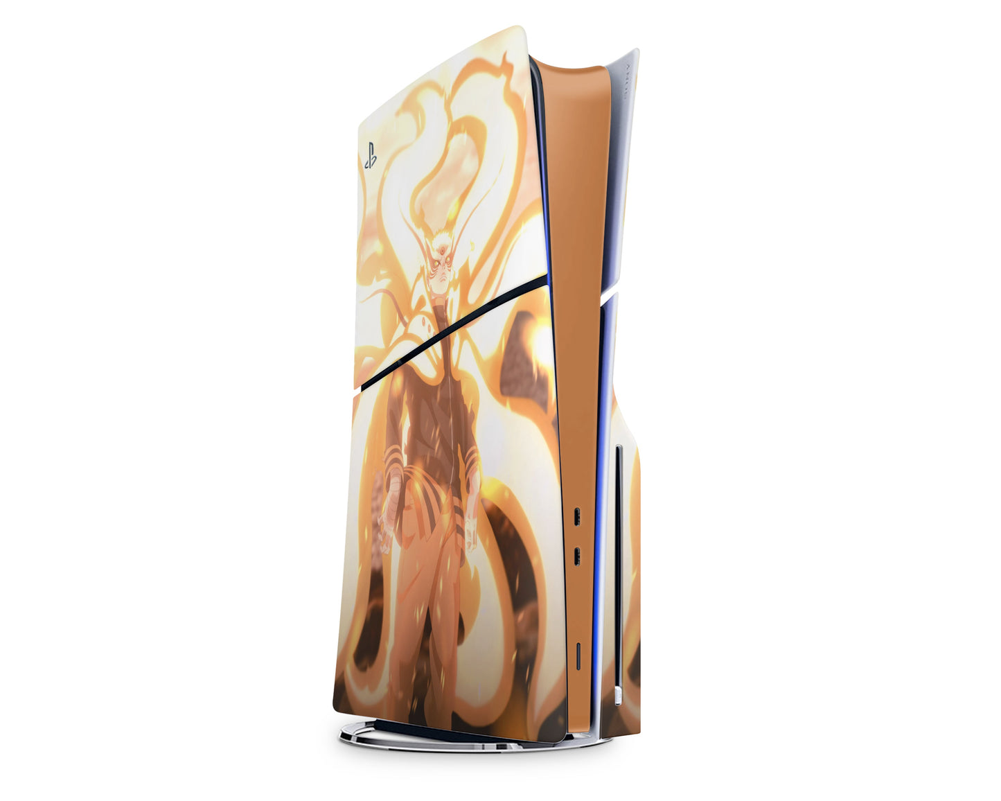 Anime Town Creations PS5 Slim Nine Tail Fox Baryon Mode PS5 Slim Skins - Anime Ninja PS5 Slim Skin