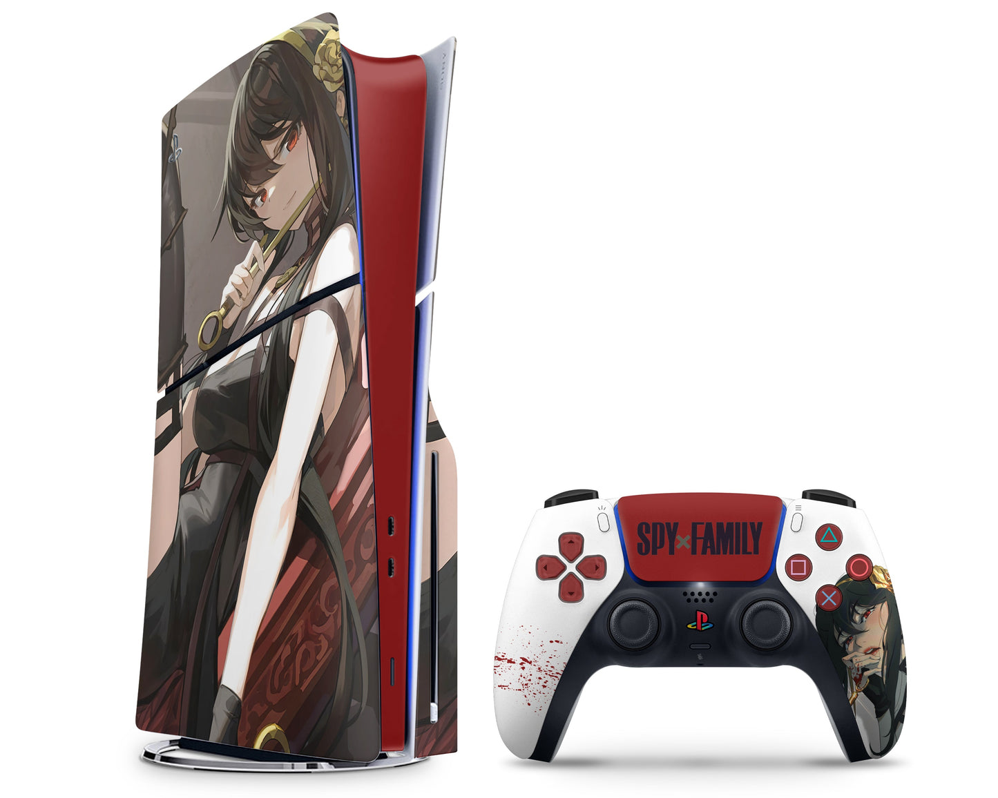 Anime Town Creations PS5 Slim Spy x Family Yor Hot PS5 Slim Skins - Anime Spy x Family PS5 Slim Skin